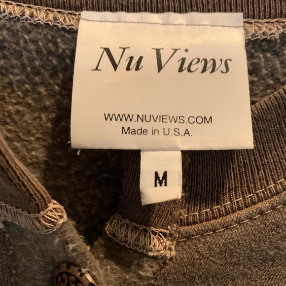 Nu Views size medium fleece lined cardigan art to wear western - Picture 5 of 8